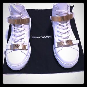 Emporio Armani Bianco+Bianco High Tops